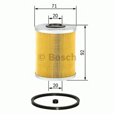 Фільтр тонкого очищення палива 1457429656 BOSCH