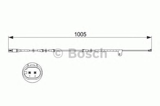 Датчик зносу гальмівних колодок, передній лівий 1987473521 BOSCH