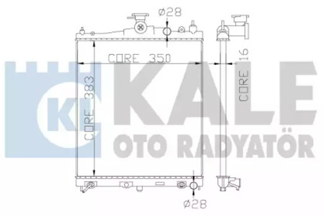 Радіатор основний 363200 KALE