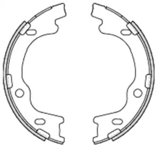 Гальмівні колодки ручника 469900 REMSA