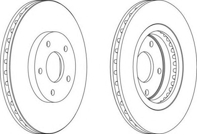 Ротор гальмівний DDF1589 FERODO