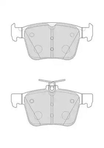 Колодки на гальмо задній дисковий FDB4697 FERODO