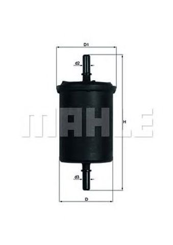 Фільтр тонкого очищення палива KL248 MAHLE