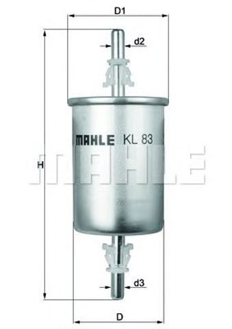Фільтр паливний KL83 MAHLE