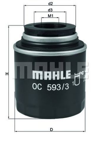 Маслофільтр OC5933 MAHLE