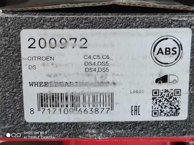 Комплект підшипник маточини передньої 200972 ABS
