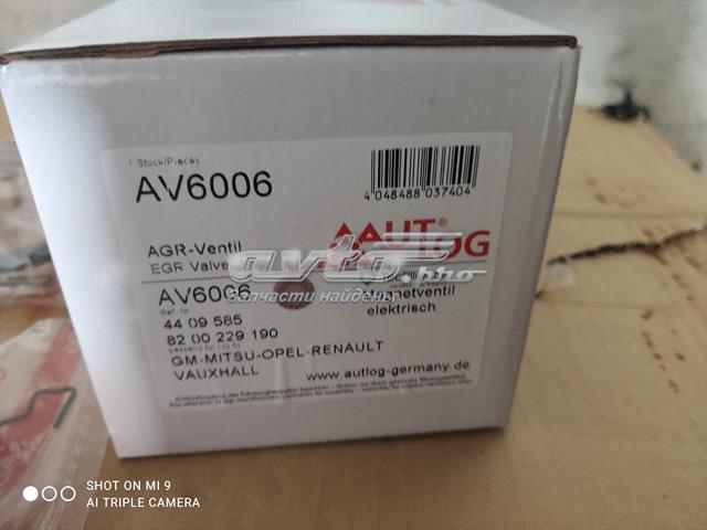 Клапан рециркуляції відпрацьованих газів EGR AV6006 AUTLOG