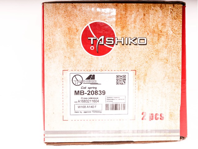 Пружина амортизатора передняя MB20839 TASHIKO