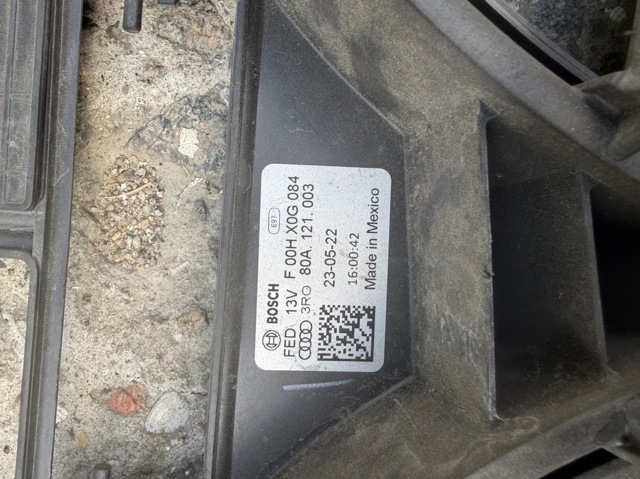 Кожух вентилятора 80A121003 VAG