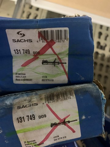 Задній амортизатор 131749 SACHS