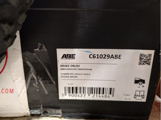 Барабан гальмівний задній C61029ABE ABE
