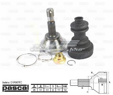 ШРУС зовнішній передній Fiat Ducato II