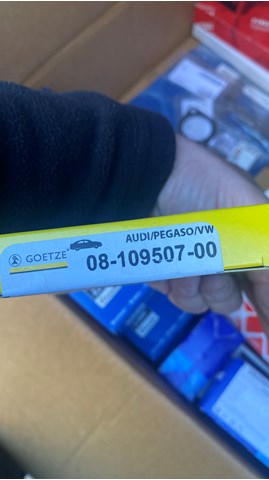 Комплект поршневих кілець на 1 циліндр, 2-й ремонт (+0,50) 0810950700 GOETZE