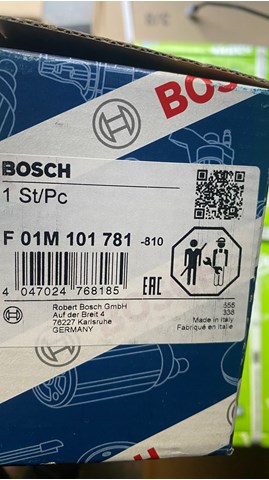 Ремкомплект ТНВД F01M101781 BOSCH