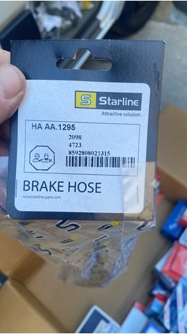 Гнучка гальмівна трубка передня HAAA1295 STARLINE