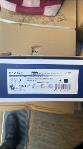 Ремни ГРМ SK1425 OPTIMAL