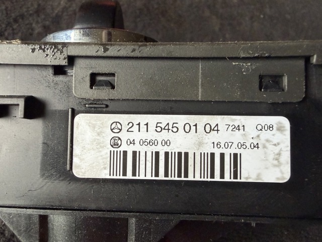 Перемикач світла фар, на "торпедо" A2115450104 MERCEDES
