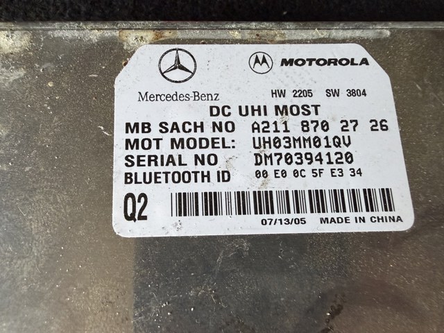 Блок керування телефоном A2118702726 MERCEDES