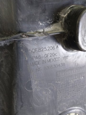 Захист днища, задній лівий 5QF825206A VAG