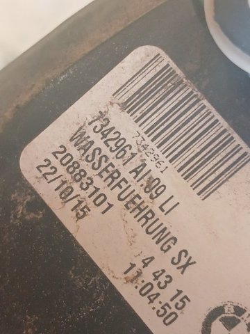 Ліхтар задній лівий, внутрішній 63212583245 BMW
