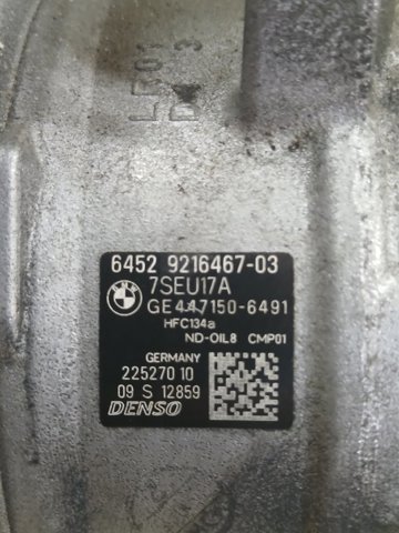 Компресор системи кондиціювання 64529216467 BMW