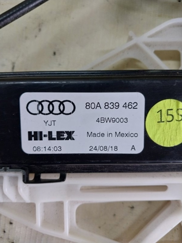 Механізм стеклопод'емника двері задньої, правої 80A839462 VAG