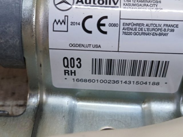 Подушка безпеки, збоку права айрбег A1668601002 MERCEDES