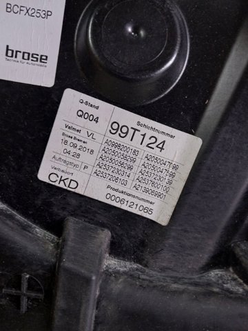 Склопідйомник передньої лівої двері A2537206303 MERCEDES
