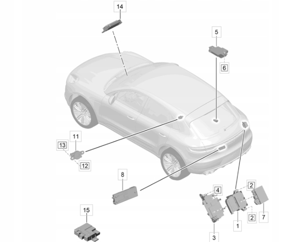 Модуль управління (ЕБУ) паливного насоса 4G0906093J PORSCHE