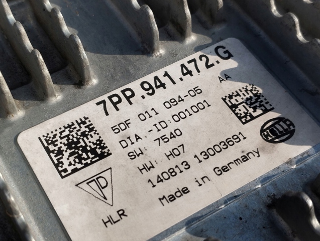 Блок упавленія автосвітла 7PP941472G PORSCHE