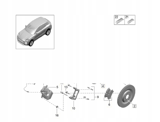 Захист гальмівного диска заднього, правого 8K0615612A PORSCHE