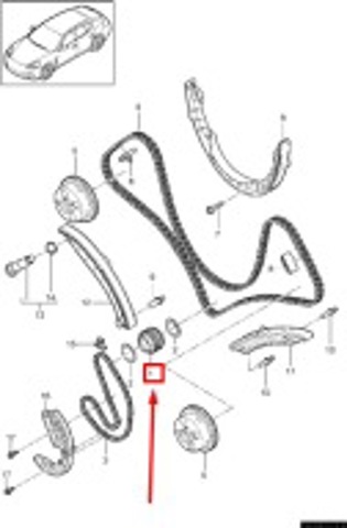 Зірочка приводу коленвала двигуна 94610223175 PORSCHE