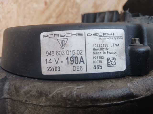 Генератор автомобільний 94860301502 PORSCHE