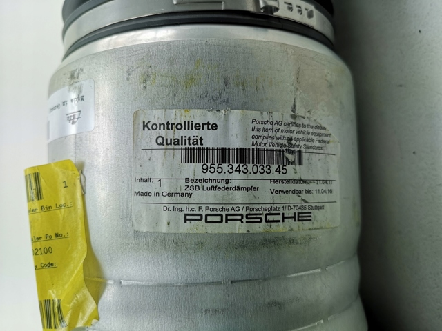 Амортизатор передньої підвіски, лівий 95534303345 PORSCHE