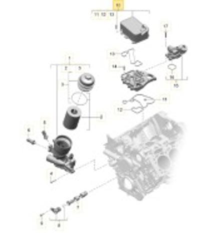 Радіатор масляний 95810727121 PORSCHE