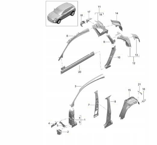 95B809348YGRV Porsche