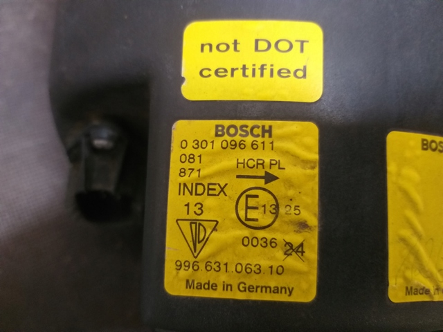 Фара дальнього світла в зборі 99663116310 PORSCHE