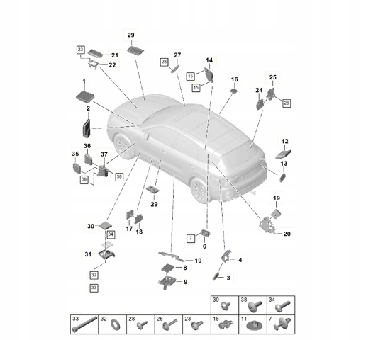 Зумер парктроніка/безключового доступу 9A791927900 PORSCHE