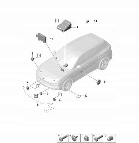 Датчик подушки безпеки 9A795965100 PORSCHE