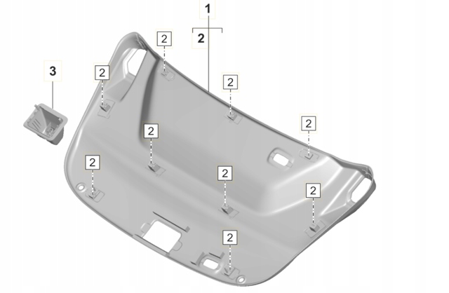 Обшивка багажника 9J1863567BAY1 PORSCHE