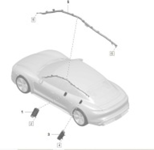 Подушка безпеки, бічна, ліва, AIRBAG 9J1880741F PORSCHE