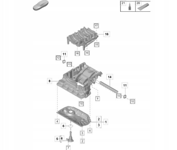 Датчик рівня мастила PAB907637A PORSCHE