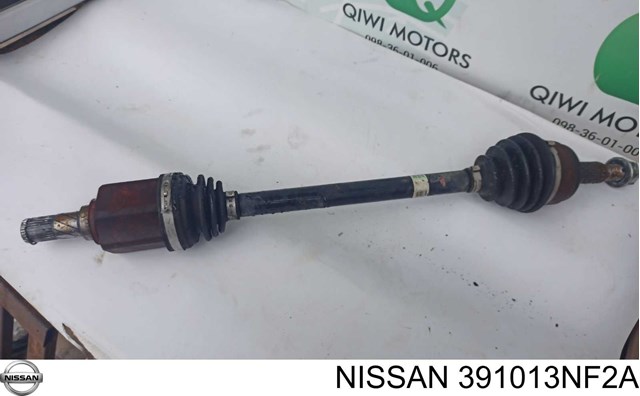 Привод полуось передняя левая  nissan leaf 2011-2017 usa 391013NF2A