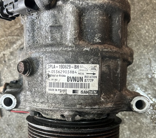 Компресор кліматичної установки CPLA19D629BH LAND ROVER