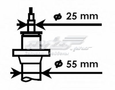 Амортизатор передній 335808 KAYABA