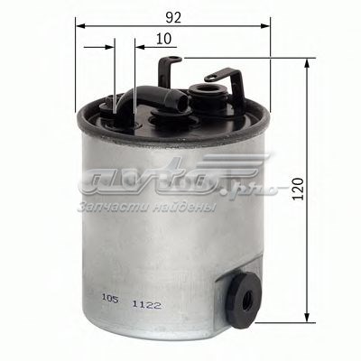 Фільтр тонкого очищення палива F026402003 BOSCH