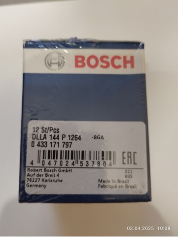 Розпилювач дизельної форсунки DLLA144P1264 BOSCH