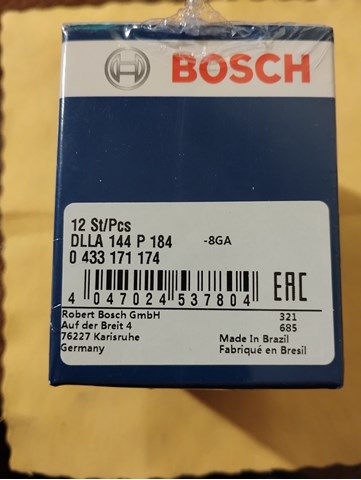 Розпилювач дизельної форсунки DLLA144P184 BOSCH