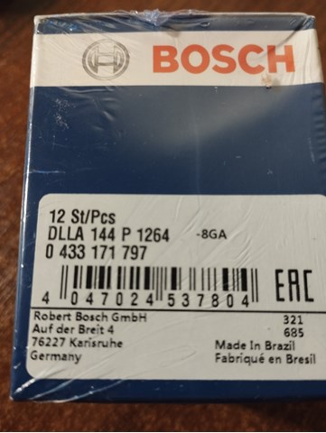 Розпилювач дизельної форсунки DSLA150P672 BOSCH