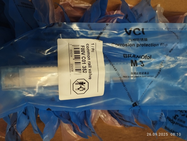 Клапан форсунки F00VC01352 BOSCH